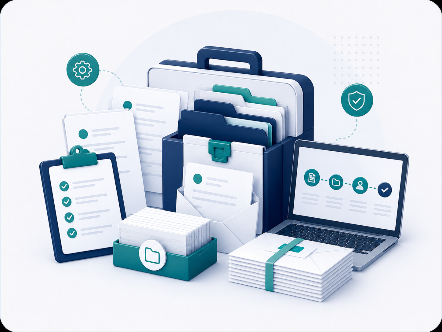 Illustration of an organised finance toolkit bundle